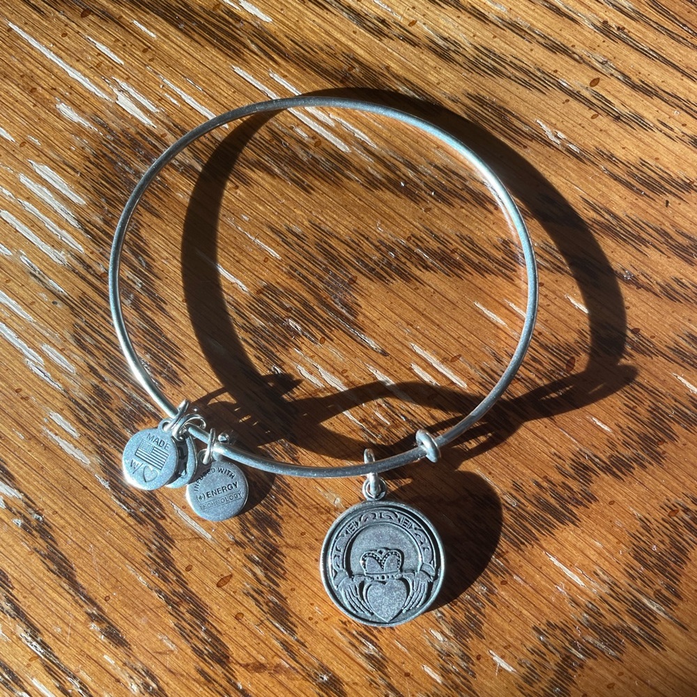 Alex and ani silver friendship bangle bracelet